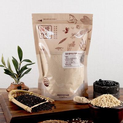 Bokbang-Agan Black Soybean Powder, Pure Grain Black Soybean 50%, 500g, 1 Unit