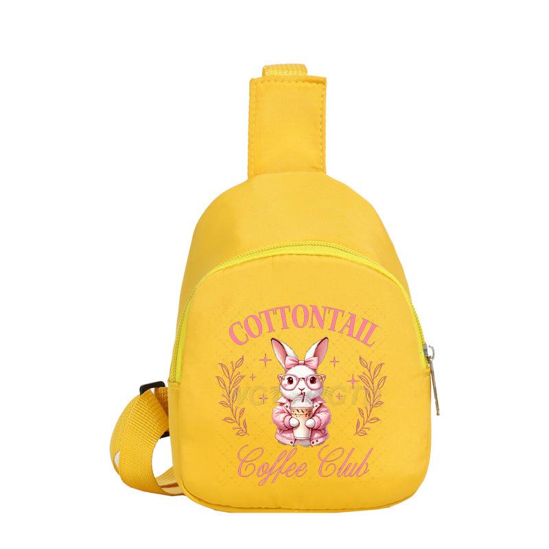 Easter Printed Shoulder Bag Men's and Women's Versatile Casual Children's Breast Bag Crossbody Bag