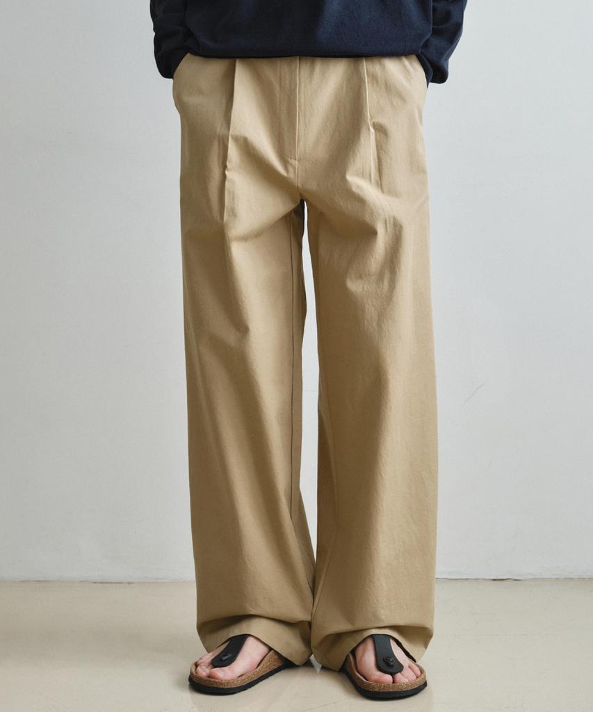 Wednesday Oasis Tailored Deep One-Pleat Chino Pants_Beige(W25Pt22)