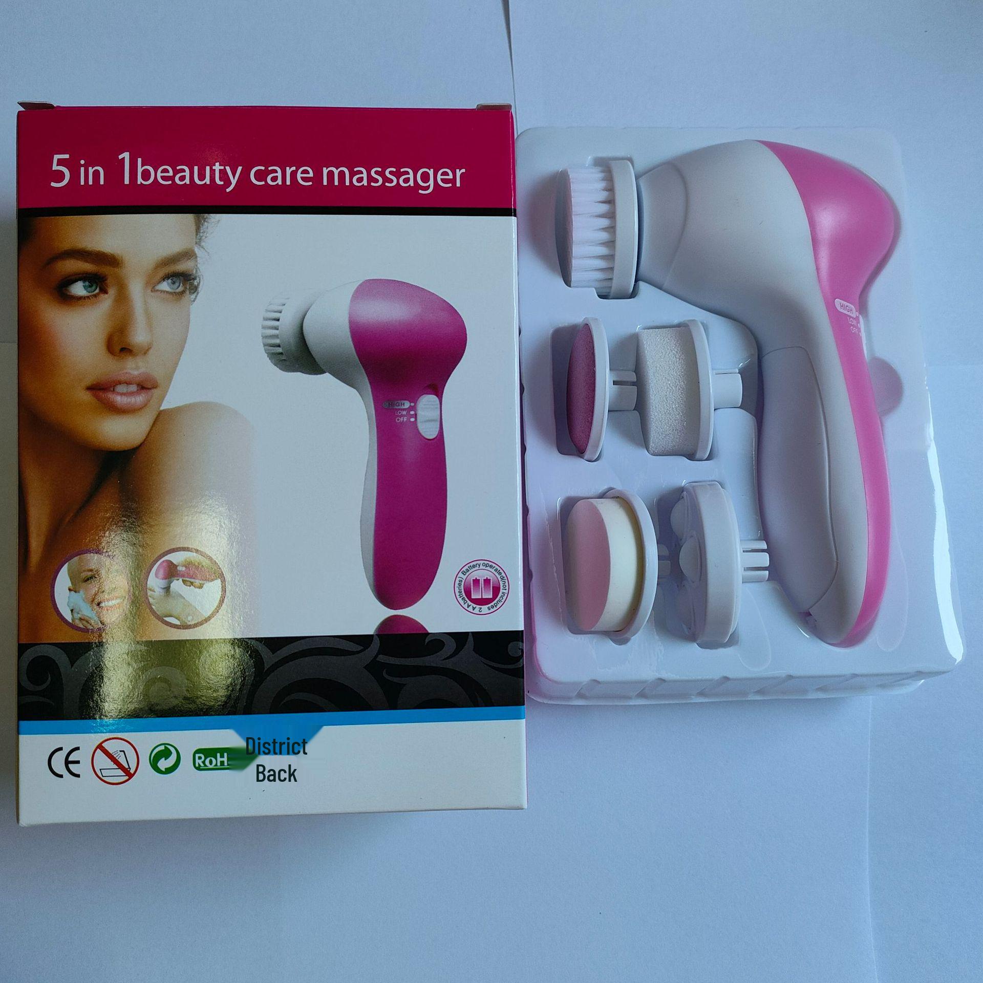 

Электрическая щетка для очищения лица 5-в-1 и очиститель пор - Домашний косметический прибор