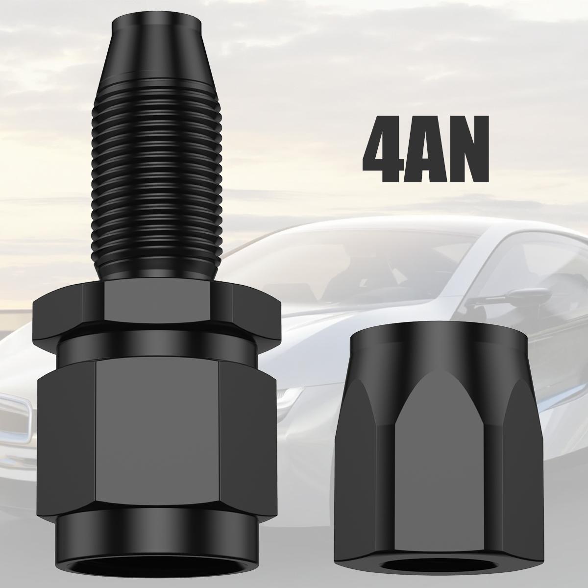 

Прямой поворотный конец шланга 4AN 6AN 8AN 10AN 12AN Алюминиевый автомобильный фитинг для конца шланга многоразовый сменный адаптер шланга