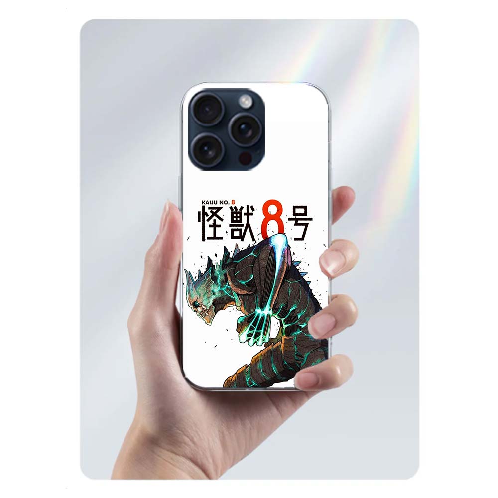 Kaiju No. 8 Anime Clear Phone Case For Iphone 17 Air 16 Pro Max 15 Pro 14 Plus 17E 16E 11 13 12 Mini Cover Cases Fundas Cell TPU