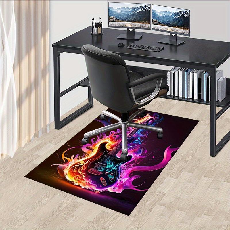 

1pc. Colorful Electric Guitar Abstract Art Print Home Decor Rug Office Carpet Chair Mat Outdoor Gift 60cm by 90cm