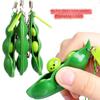 Edamame Stress Relief Pea Pod Fidget Keychain Toy