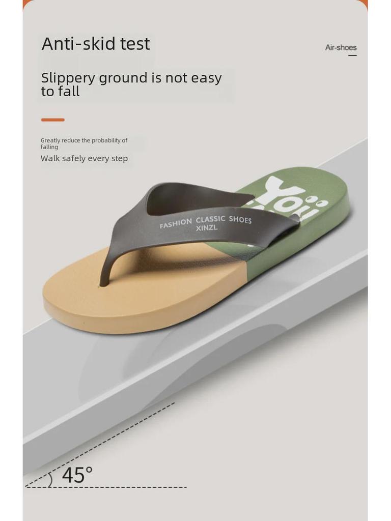 Men's Non-Slip Soft Sole Flip-Flop Sandals: Durable Summer Beachwear