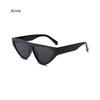 Vintage One Piece Black White Patchwork Sunglasses Women New Fashion  Gradient Rectangle Sun Glasses Ladies Driving Shades