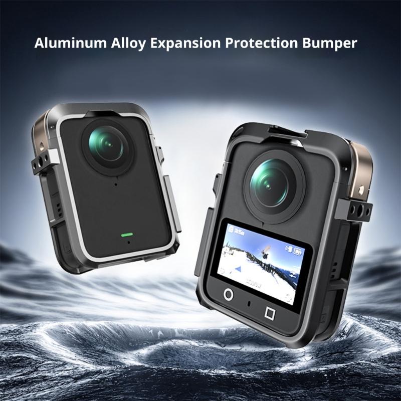 Aluminum Alloy Magnetic Protective Frame For OSMO360 Camera Cold Shoe Slot Quick Release Base enhances Heat Dissipation