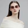New Frameless Edge Cut Sunglasses Women Fashion Large Frame UV Protection 90252