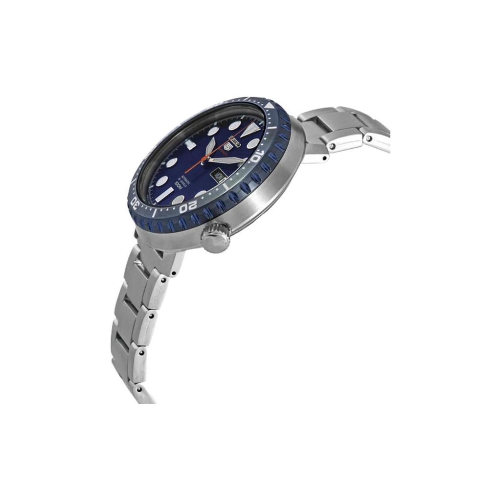 SEIKO 5 Automatic Mechanical Movement Stainless Steel Strap Watch Men's Watches Blue Dial SRPC63J1 SRPC63J1