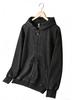 European Style 350g Cotton Hooded Distressed Zip-Up Cardigan - Unisex Trendy Jacket