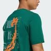 Adidas T Shirts Men's University Green Crew Neck Moderate JZ5043