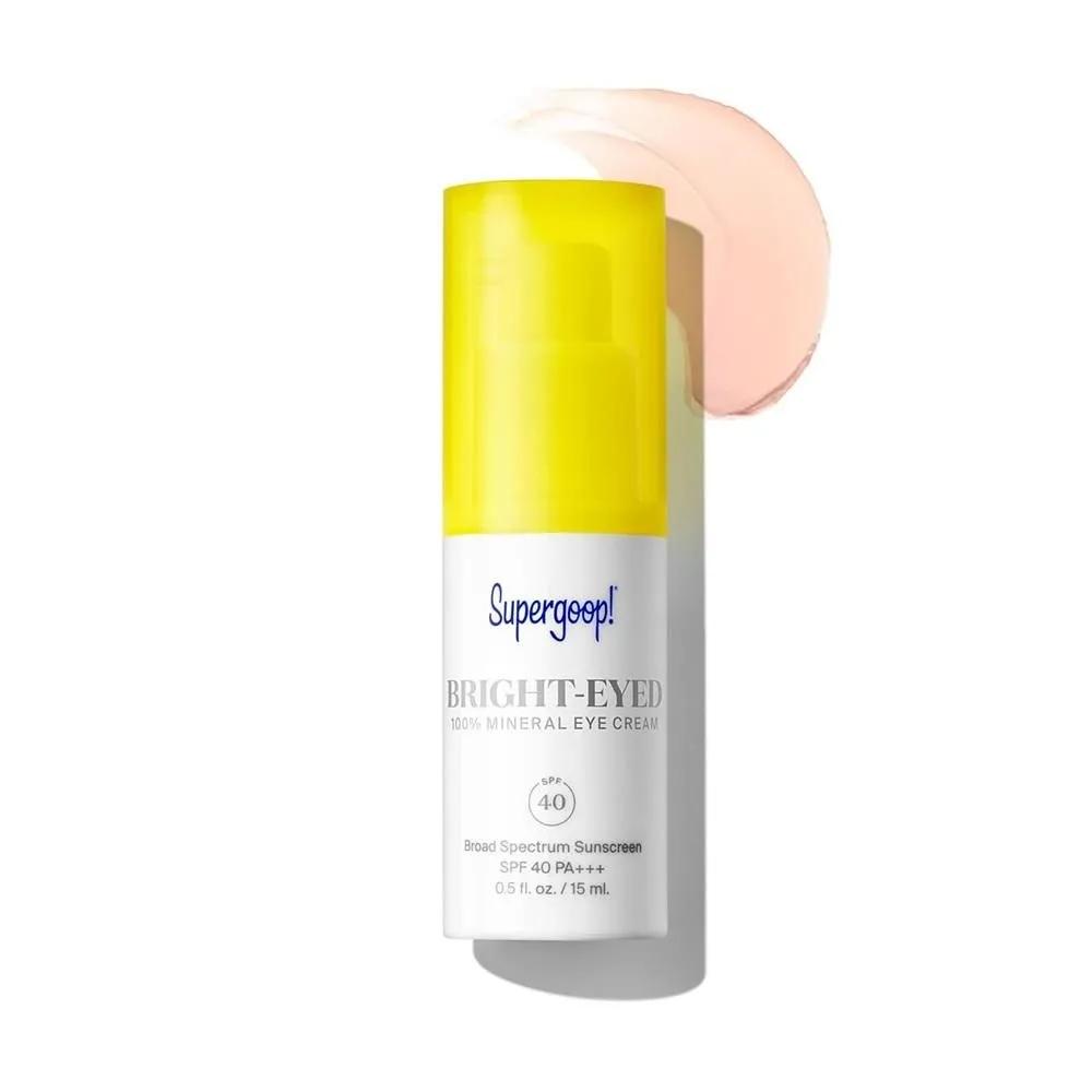 Supergoop Крем для век Bright-Eyed, 100% минеральный, 0,5 жидкой унции, 15 мл в упаковке