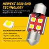 4x 31mm Car Auto Dome 3020-SMD LED Bulbs Interior Light Festoon Lamp White AUXIT