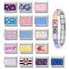 Y2K Sweet Colorful Star Jellyfish Heart Doughnut Flowers Italian Charm Links Fit 9mm Stainless Steel Bracelet Women DIY Making