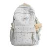 Schattige Schoolrugzak met Ruit- en Kattenprint en Meerdere Ritsvakken Verstelbare Bandjes Casual Dagrugzak voor Meisjes
