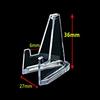 10pcs Clear Acrylic Coin Display Stand Holders Small Easel Rack  Card Commemorative Coin Capsule Holder Support Display Stand
