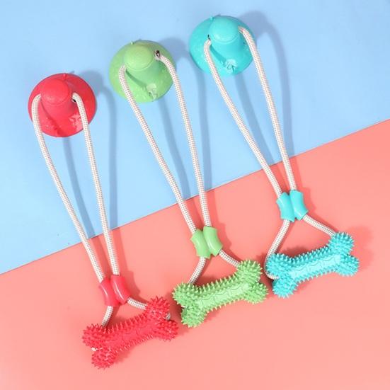 Yousheng Dog Chew Toy for Aggressive Chewers Suction Cup Tug of War Pull Toy Interactive Rope Puppy Teething Toy Dog Molar Bite Toy for Small Large