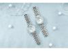 Gypsophila Steel Band Luxury Women's Quartz Watch with Diamond-Set Round Dial