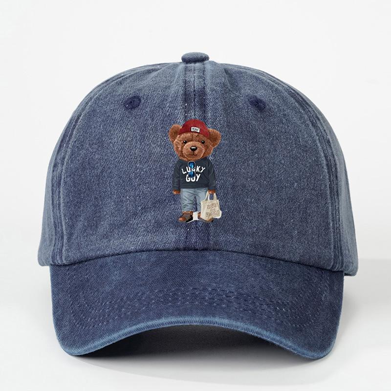 American Letter Embroidered Sun Hat Couple Mesh Breathable Duck Tongue Hat Truck Hat Versatile Baseball Hat