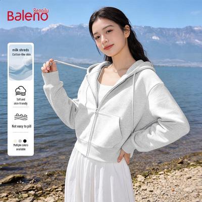 Baleno Women's Casual Zip-Up Hoodie Sweatshirt