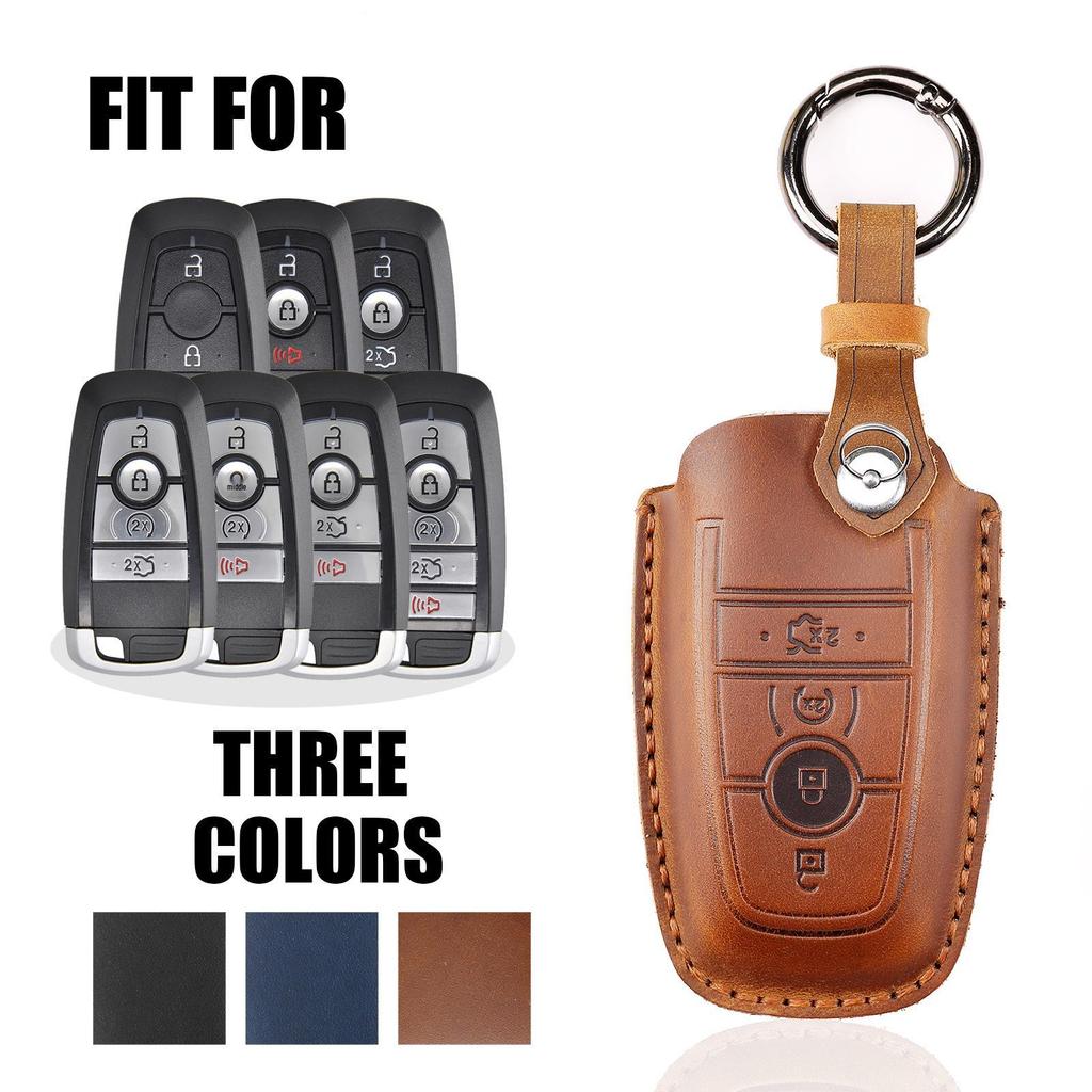 Lincoln Ford Key Case - Raptor, Explorer, Everest, Mondeo, Edge - Cowhide Material