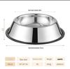 Non-Slip Stainless Steel Pet Food Bowl for Cats & Small Dogs - Thick, Drop-Resistant Design