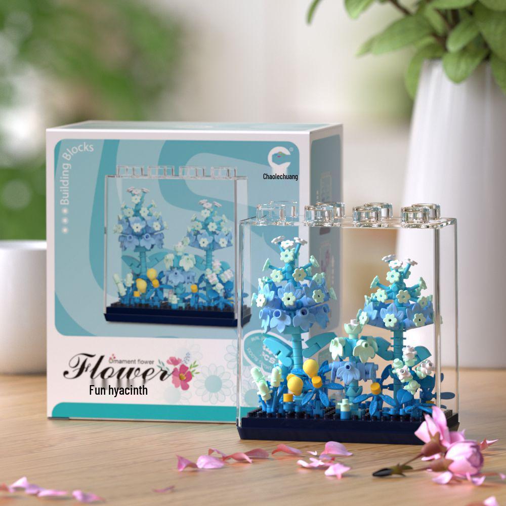 Music Flower Box Compatible Building Blocks Bouquet: Sunflower & Carnation Toy for Children and Teachers