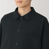MUJI Men's Kapok Blend Herringbone Coveralls (AD0WLA5S) Black, Size XL