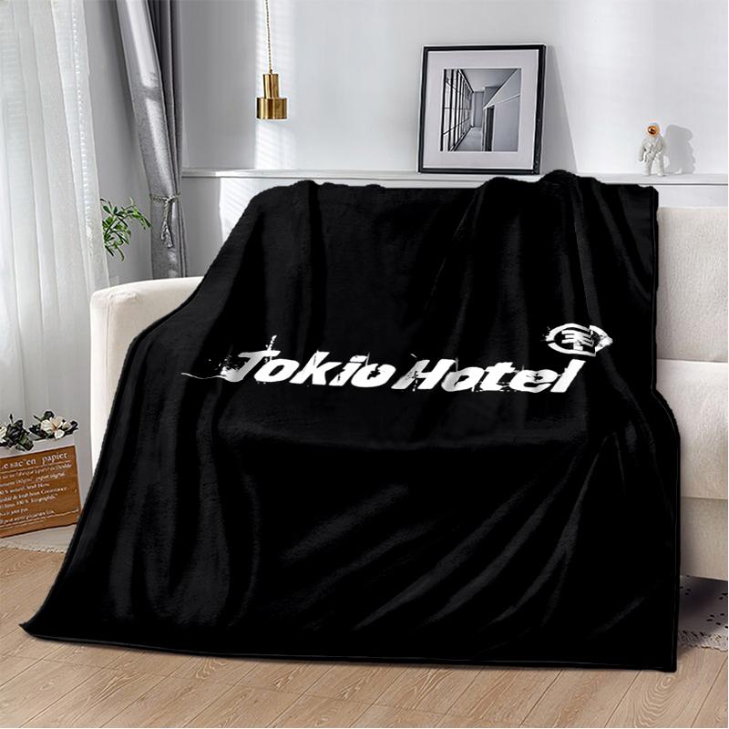 2025 New Style Tokio Hotel Rock Band Bill Tom Kaulitz Blanket,Soft Throw Blanket for Home Bedroom Bed Sofa Cover Kids Gift