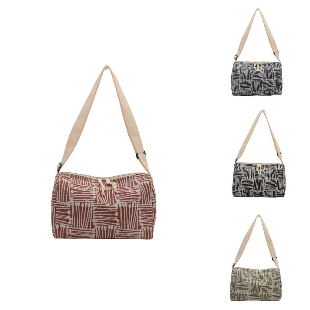 Stilvolle Canvas-Umhängetasche mit großer Kapazität für Damen in mehreren Farben, ideal für den täglichen Gebrauch