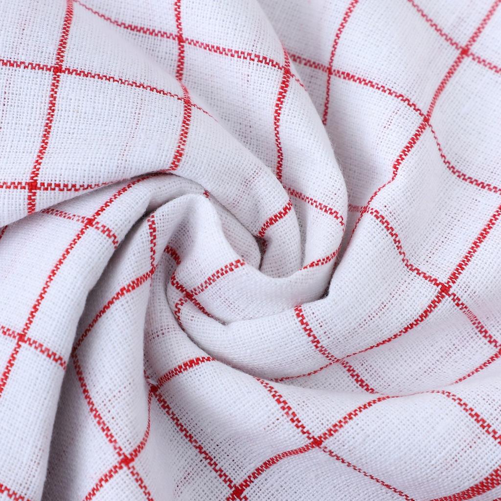 12-1 Pcs Highly Absorbent Kitchen Towel - Checkered Pattern Low Plush Pad, Used for Drying Utensils, Cleaning, and Hand Wiping