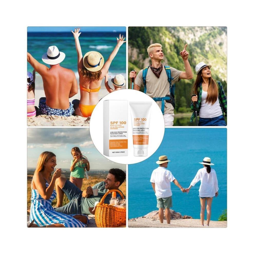 Sunscreen SPF 100 Sunblock for Face Body Sunscreen Facial Sunscreen Sun Protection Prevent Sunburn Skin Care Facial Protector