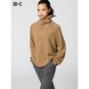 Uniqlo Cashmere Relaxed V Neck Sweater With Scarf