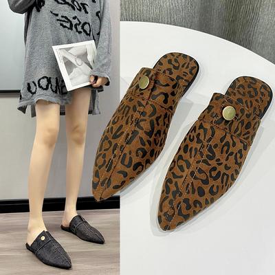 Moda 2025 Nowe Sandały na Plażę Damskie Kapcie Wygodne Wszechstronne Kapcie Damskie Dżinsowe Okrągły Nosek Płaskie Klapki Damskie Zapatos De Mujer