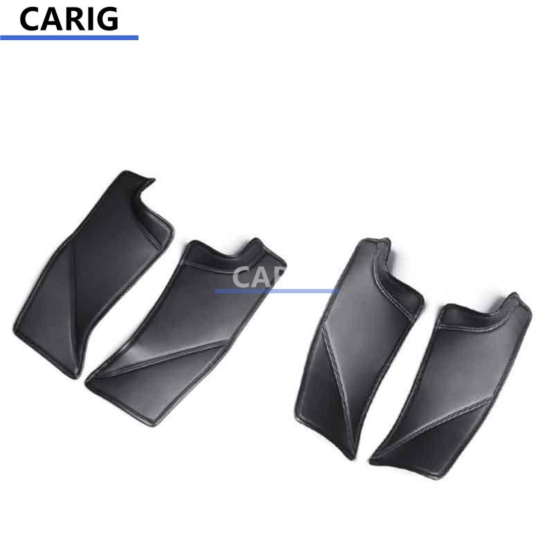 For TESLA MODEL Y Rear Built-in Leather Threshold Strip,Anti-scratch Wear-resistant Anti-stomping Dirty Modification Parts