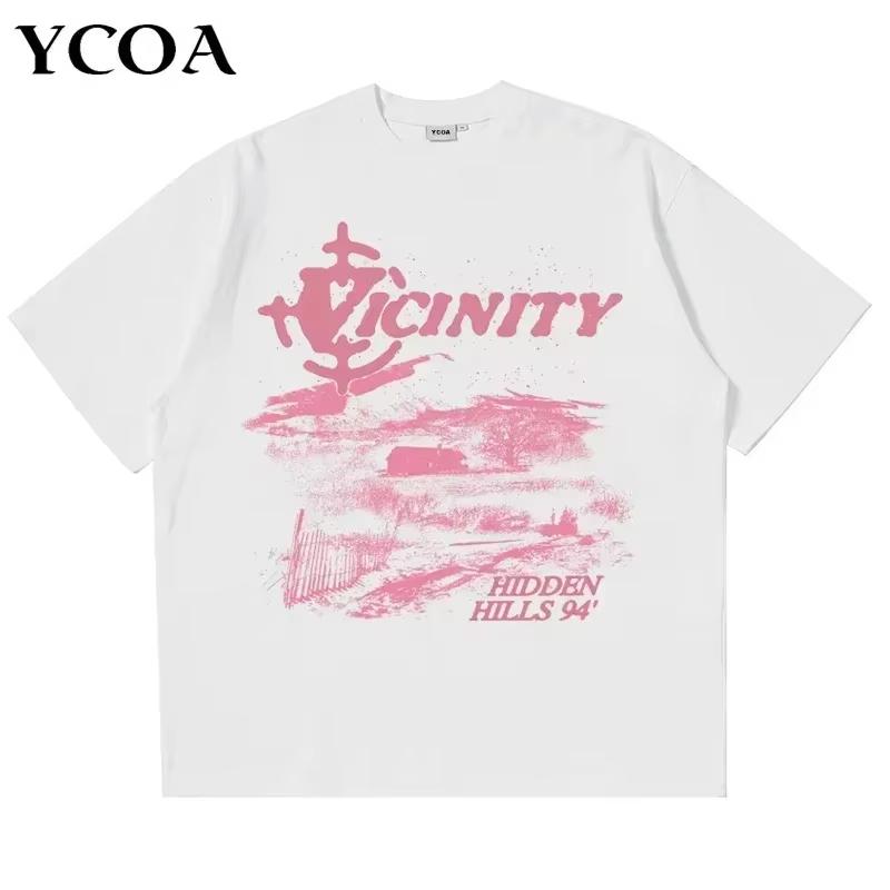Pure Cotton Mens Y2k Clothing Hiphop Rock Band Punk Goth Fashion Casual Printed Tshirt Vintage Aesthetic Harajuku Streetwear