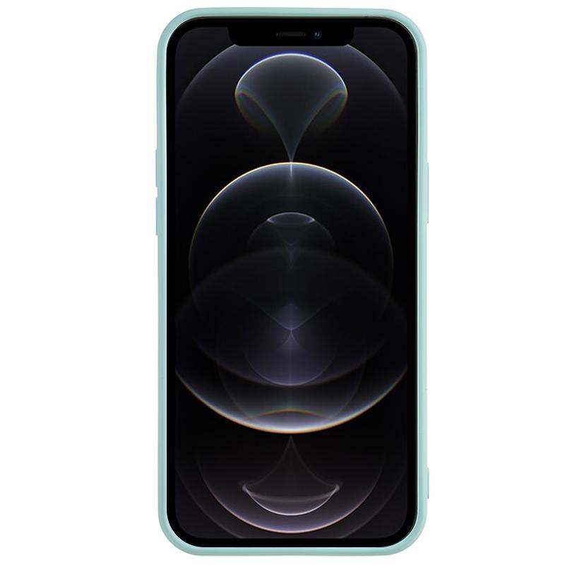 

For iPhone 12 Pro Phone TPU Case Fiber Lining Rubberized Cell Phone Cover Sapphire