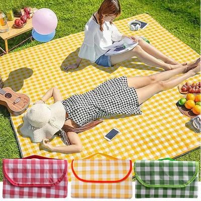 Wasserdichte Stoffsandstrandmatten Faltbare Campingmatte Verdicken Sie die Picknickdecke für Zelte Feuchtigkeitsbeständige Picknickmatte Picknickdecke