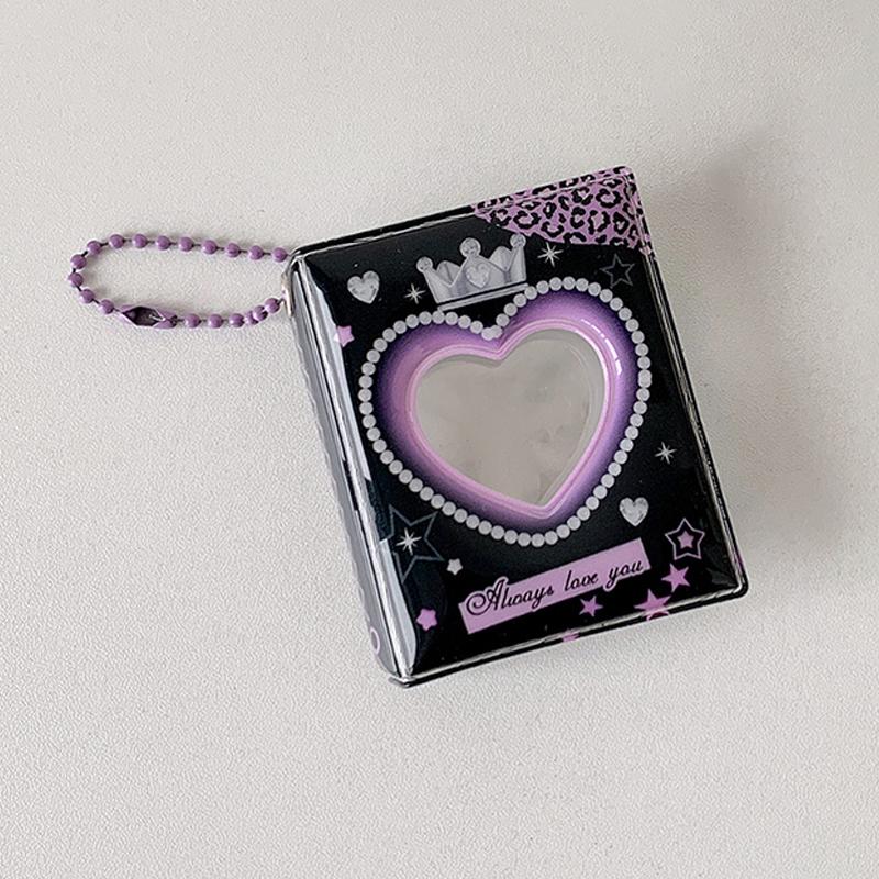 

1 шт. Мини 2-дюймовый альбом для фотографий, держатель для фотокарточек, K-pop фотоальбом, биндер для айдолов, держатель для фотокарточек, книга для коллекционирования карточек