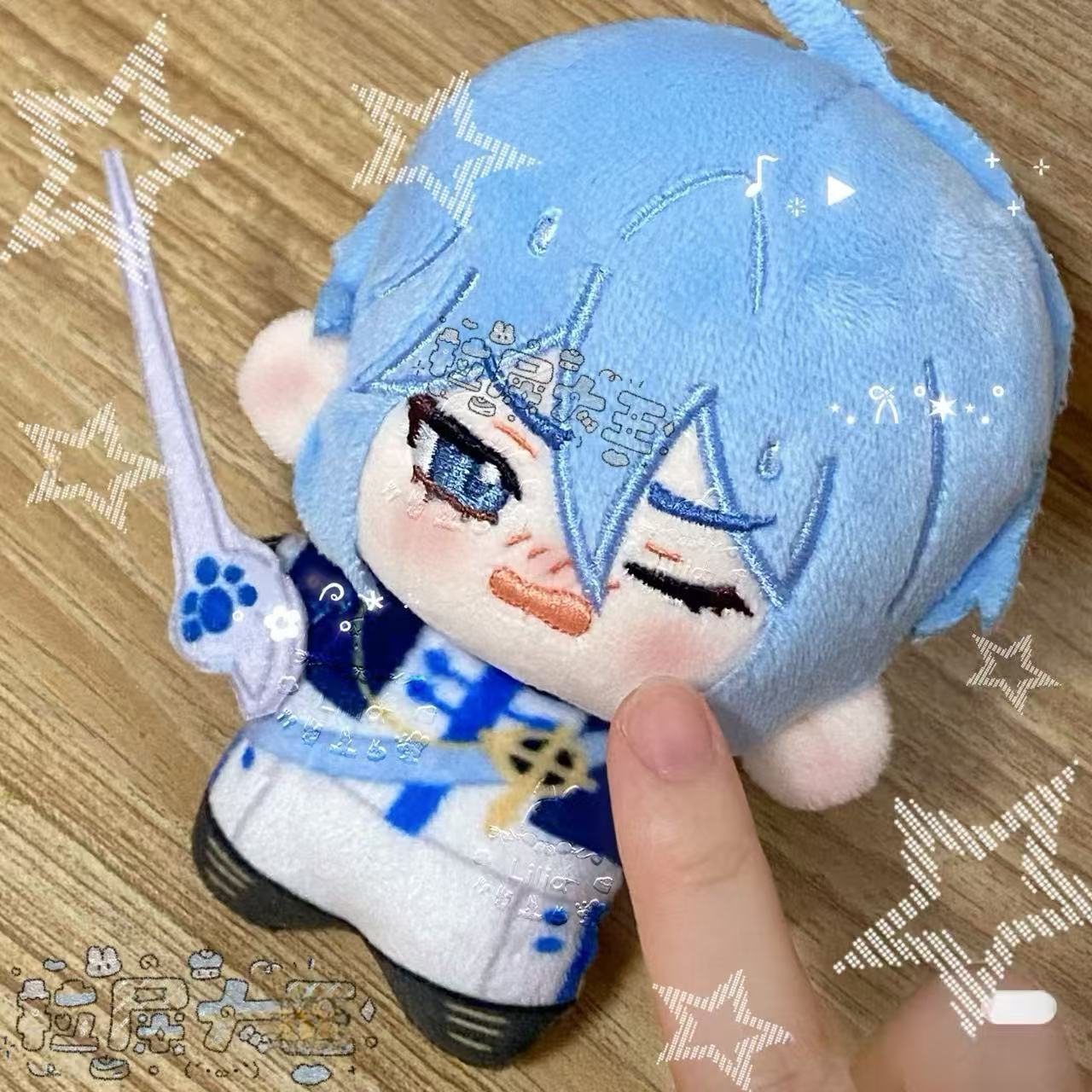 10cm Nu Karneval Edmond Traurigkeit Cosplay Plüschpuppe Anime Niedlicher Druck Nunu Baumwollplüsch Anhänger Rucksack Schlüsselanhänger Weihnachtsgeschenke 10cm