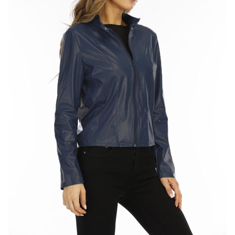 Autumn and winter fashion leather suit jacket women, urban beauty high-end temperament long-sleeved ladies jacket jacket MJ0087