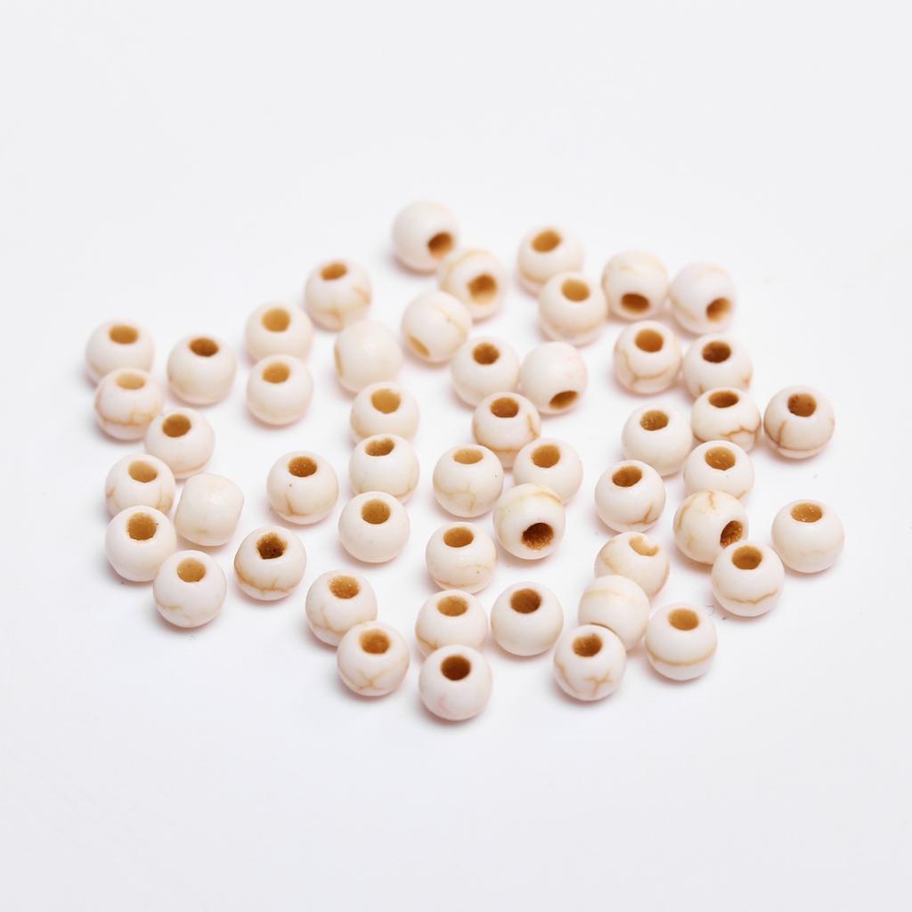 Home Party Supplies Handmade Beading Material Pendants Necklace Loose Beads White Turquoises Natural Stone Jewelry Making Accessories Round 3-10mm