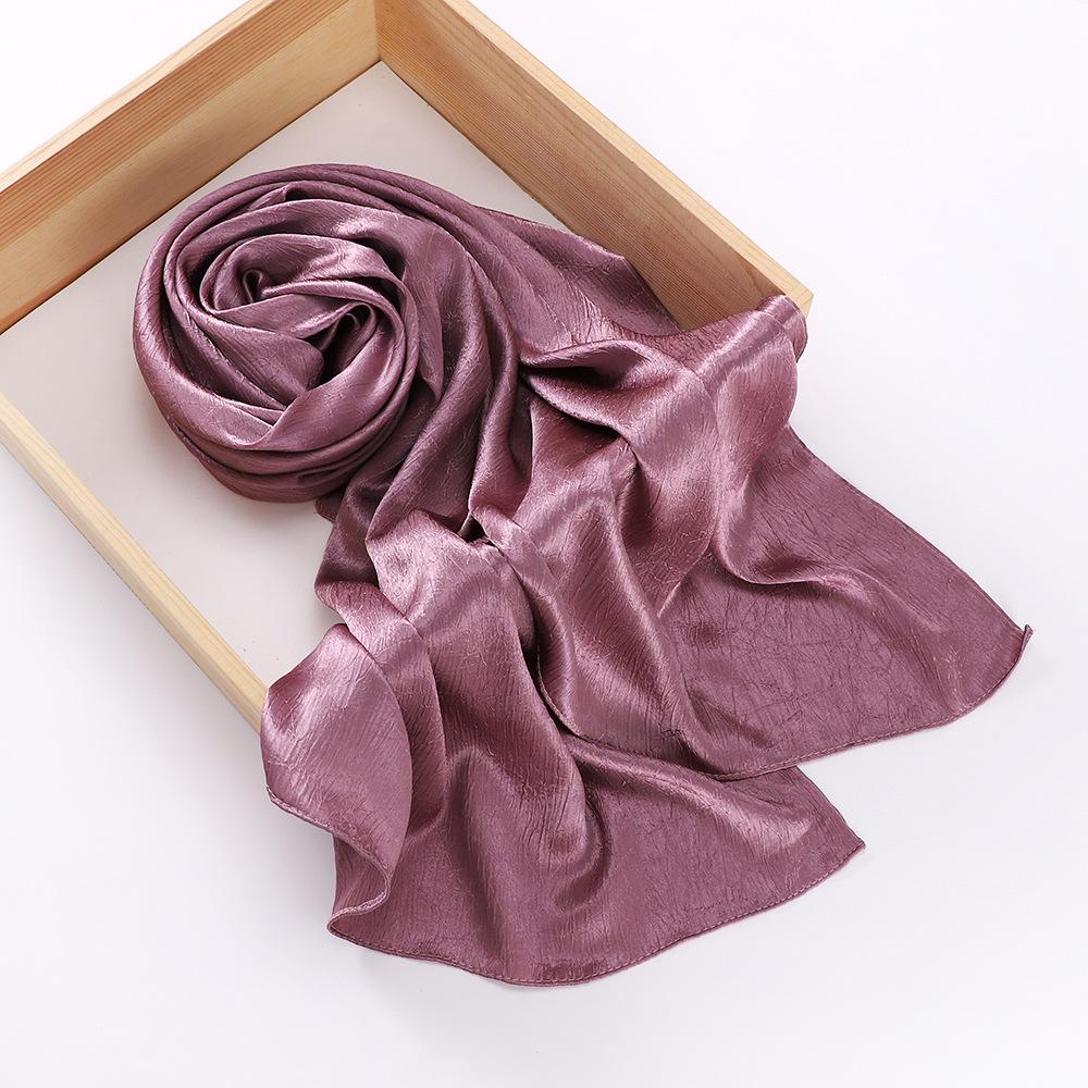 Chiffon Hijab Silk Scarf For Women Scarves Luxury Bandana Headband Headscarf Shawl Chic Muslim Woman Turban Hijabs