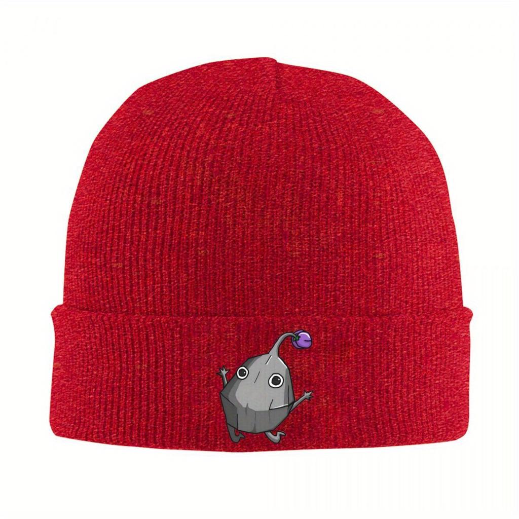 Rock Jumping Pikmin Knit Hat Beanie Autumn Winter Hats Warm Hip Hop Video Game Cartoon Kids Cap for Men Women