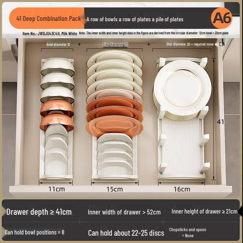 Kitchen Dish Drying & Storage Rack