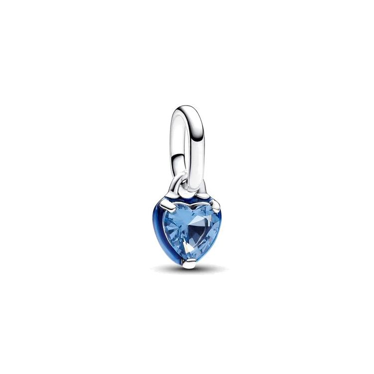 Pandora Blue Chakra Heart Shaped Mini Pendant Women pendant Multicolor 793042C02 F,Multicolor