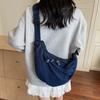 Denim Bag Large Capacity Hobo Bag Women's Lightweight Crossbody Bag Shoulder Bag