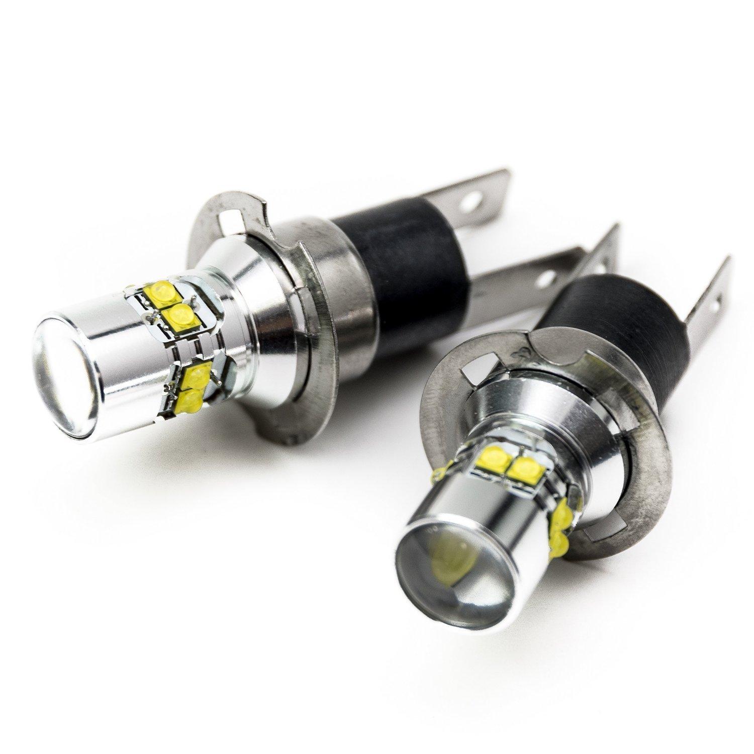 

e-auto fun Лампа LED H3C короткого типа, 50 Вт, 12 В/24 В, Белый, Неполярная, H3C белый