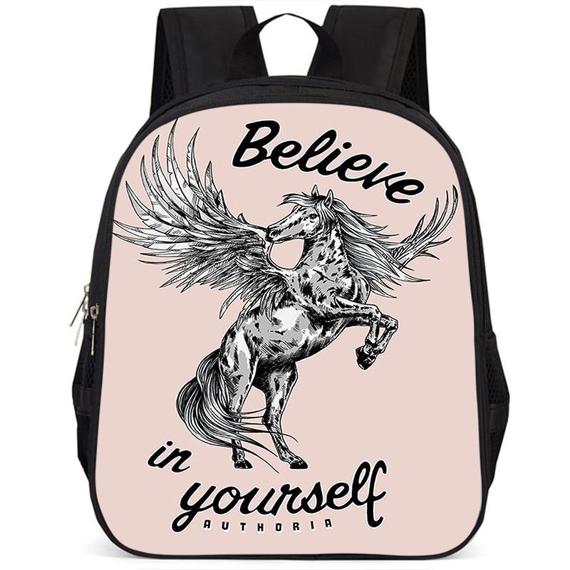 Durable Large Capacity 15-inch Oxford Cloth School Backpack For Kids Unisex