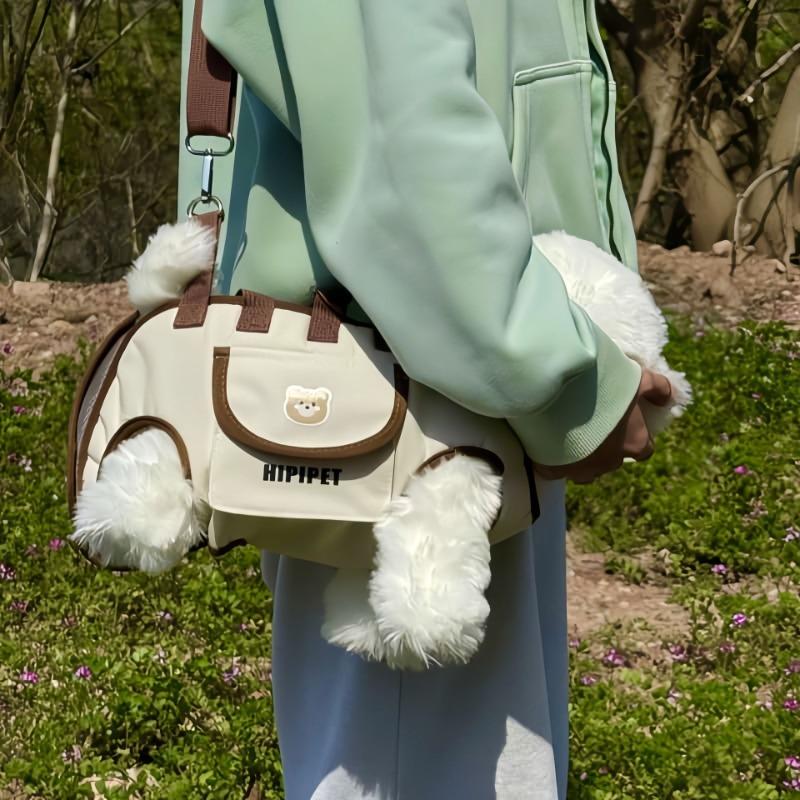 Cat Dog Carrier Backpack Portable Outdoor Pet Bag Crossbody Travel Carrier